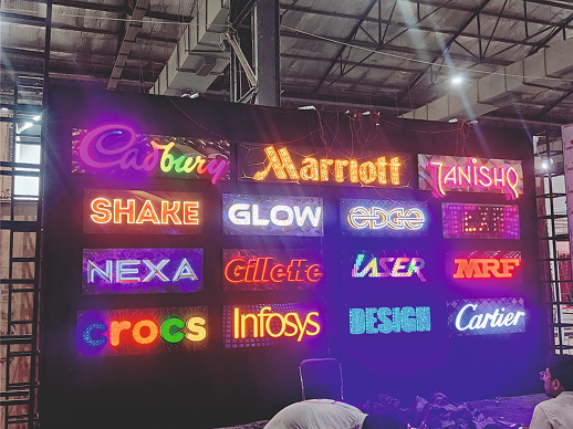 Modern Commercial Building with Professional LED Signage - BBQ Company, Empyreal Club, Stage Works showcase